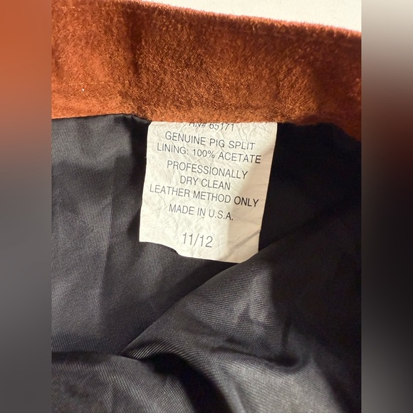 PHOENIX FRONTIER COLLECTION Vintage camel suede maxi skirt size 6. - Picture 8 of 10
